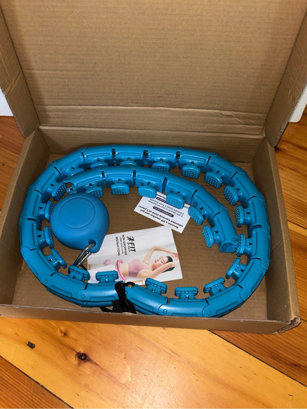 FIT OnForm Smart Weighted Hula Hoop Adjustable Exercise Hoop